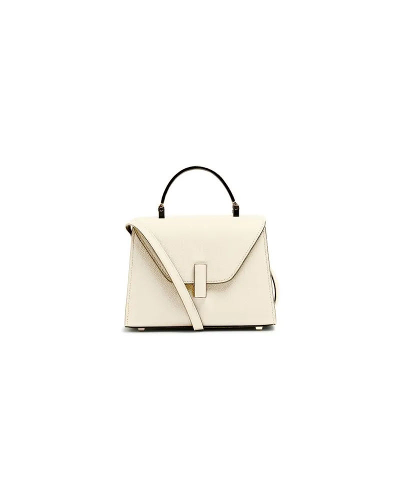 Valextra Milano two handles mini bag Off-white