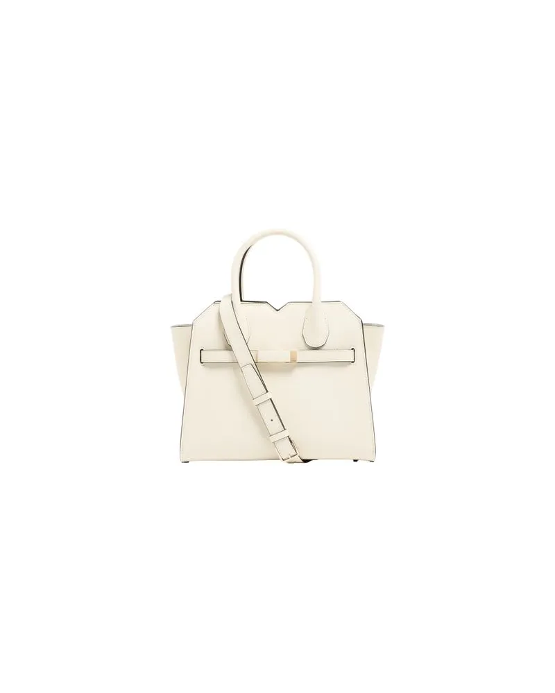 Valextra Milano two handles mini bag Off-white