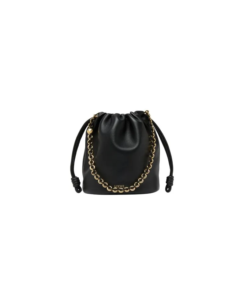 Loewe Flamenco Purse Bucket bag in mellow nappa lambskin Black