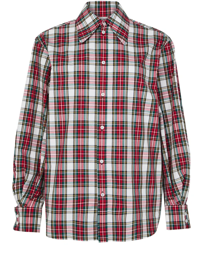 Celine Hemd aus tartan-baumwolle 