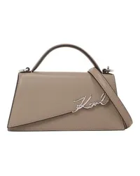 Karl Lagerfeld K/Signature Schmale Umhängetasche Grey