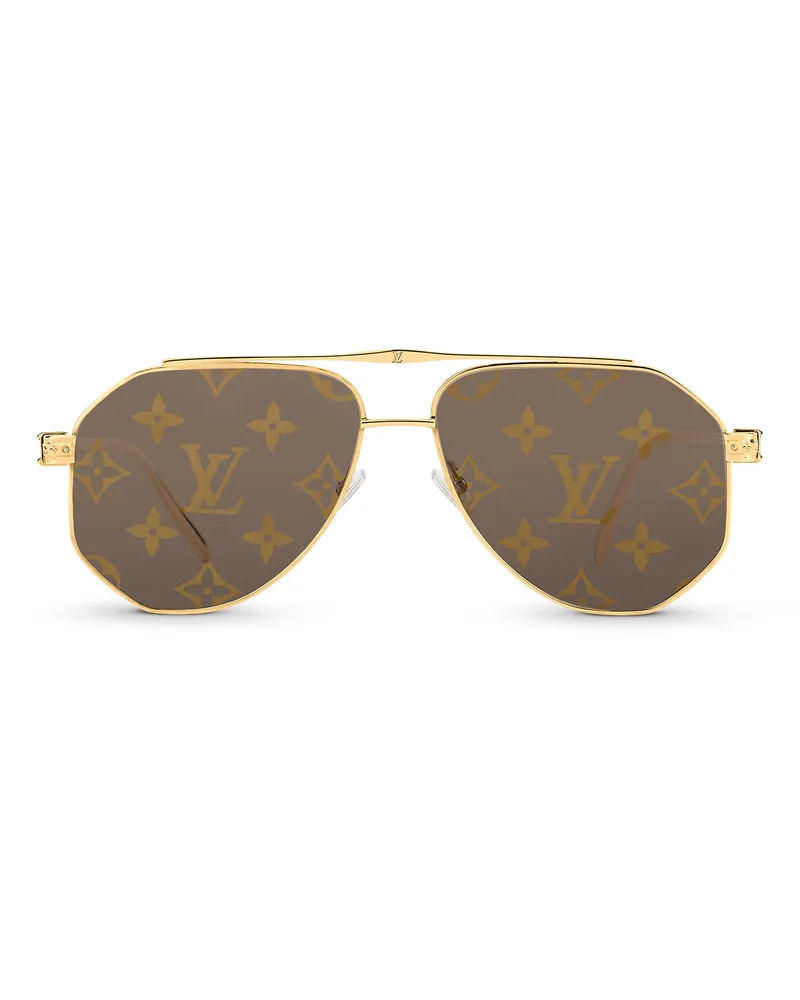 Louis Vuitton LV Flash Sonnenbrille Brown