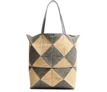 Puzzle Fold Tote Diamond XL aus Raffia