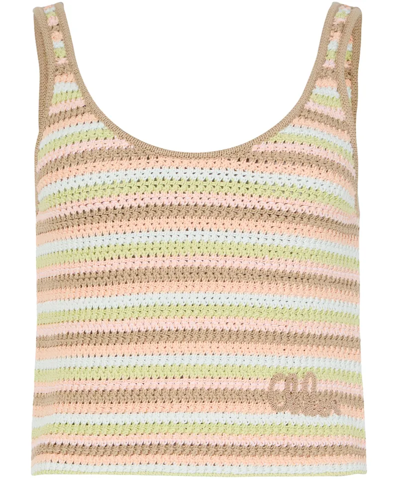 Chloé Tanktop aus gehäkelter Baumwolle 