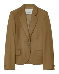 House of Dagmar Kurzer Blazer mit Rückenfalten Brown