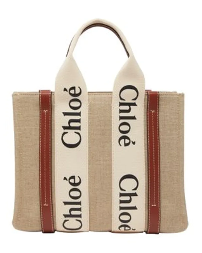 Chloé Kleine Cabas-Tasche Woody Brown