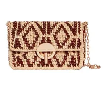 Raffia nano Moon Bag