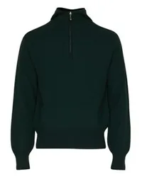 Burberry Pullover mit Reißverschlusskragen Green