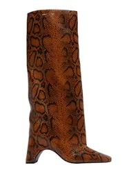 COPERNI Stiefel Bridge mit Schlangenprint Brown