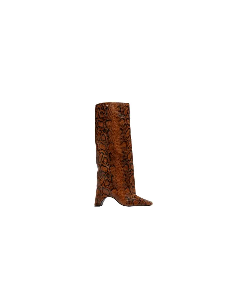 COPERNI Stiefel Bridge mit Schlangenprint Brown