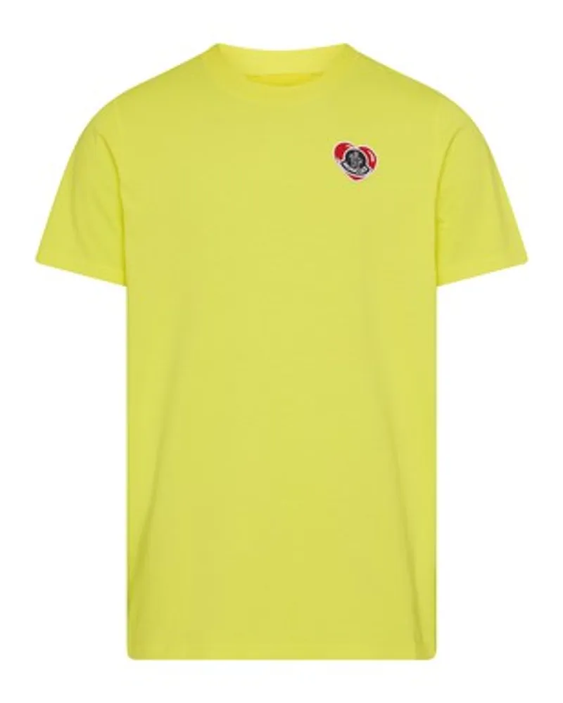 Moncler Kurzarm-T-Shirt Yellow