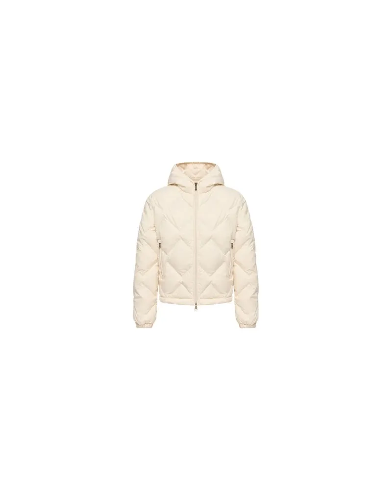 Moncler Daunenjacke mit Logo Arvouinne White