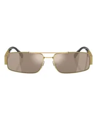 Versace Rechteckige Sonnenbrille VE2257 Gold