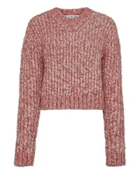 Acne Studios Pullover mit V-Ausschnitt Pink