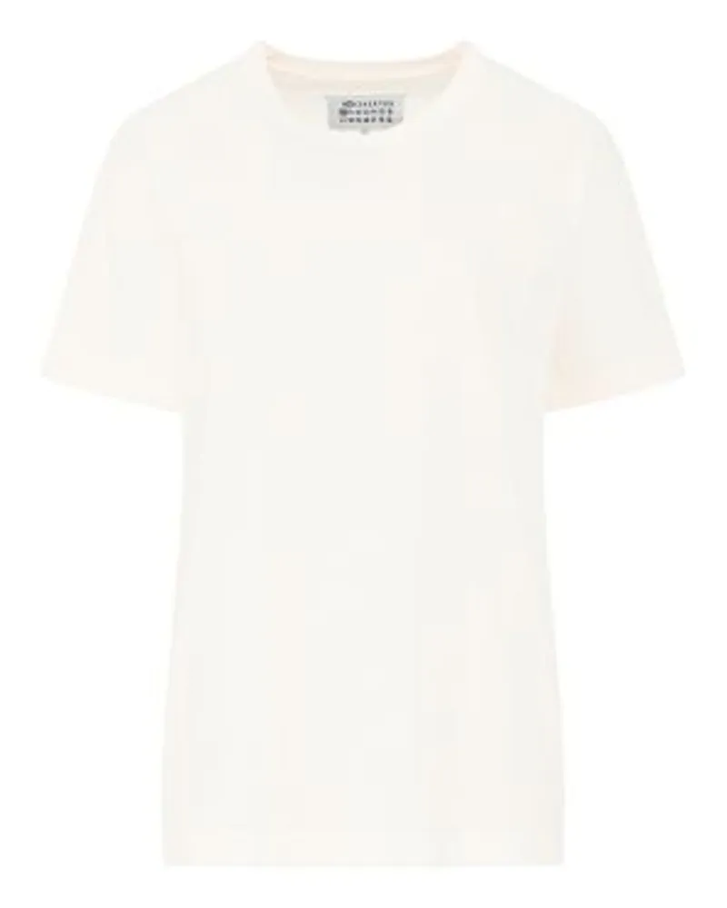 Maison Margiela T-Shirt mit Reverse Logo White