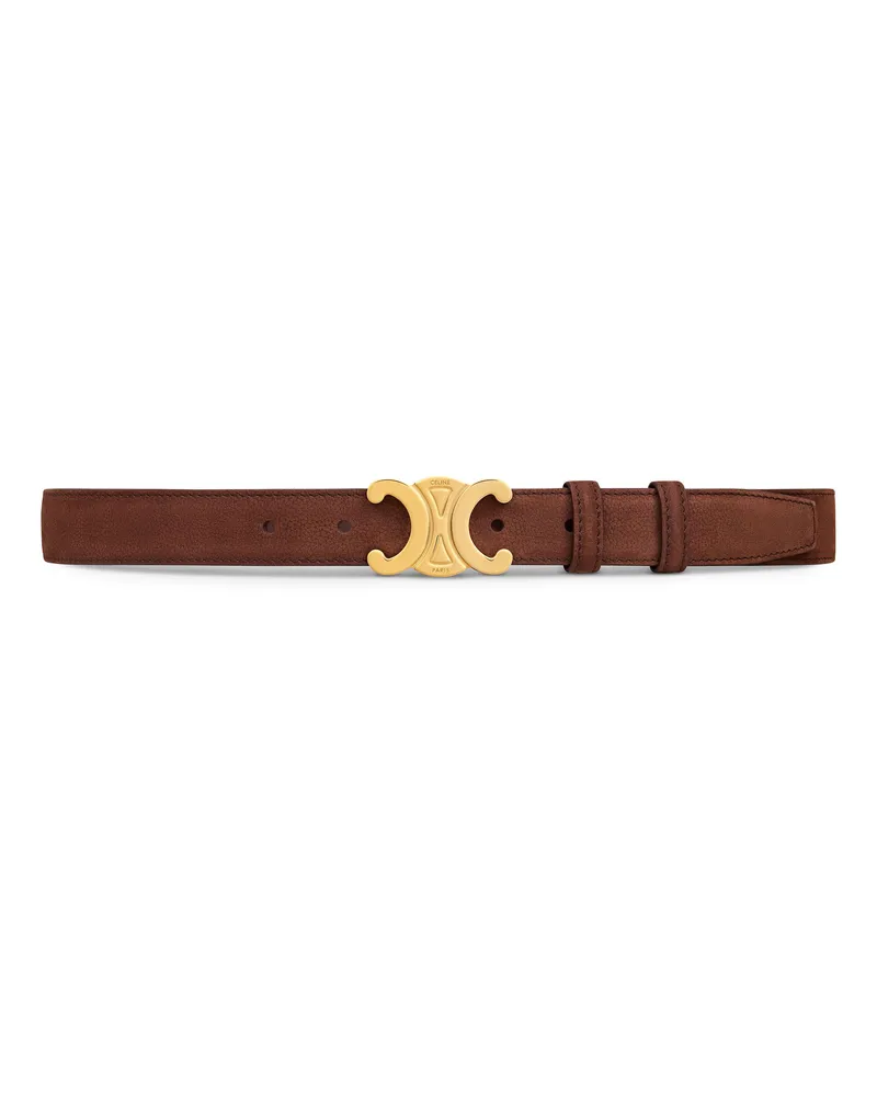 Celine Mittelgroßer Triomphe gürtel Beige