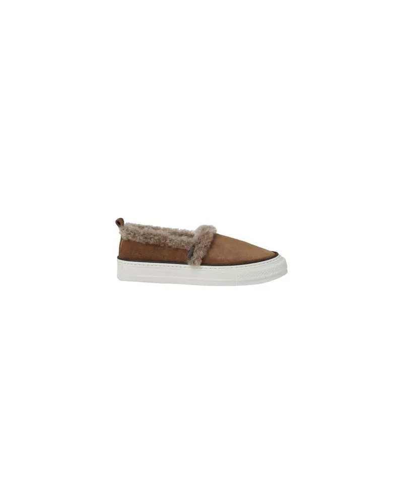 Brunello Cucinelli Slip-On-Sneakers Brown