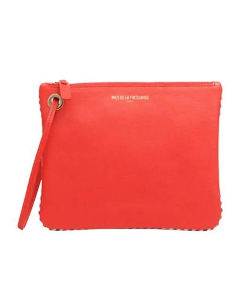 Inès de la Fressange Clutch Marcia Red