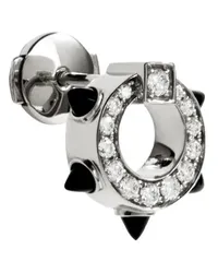 STATEMENT Ohrstecker Spike Silber, Diamanten & schwarzer Achat Silver