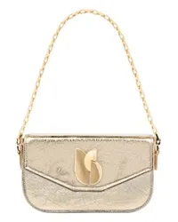 ba&sh Baguette-Tasche Lamine Sign White