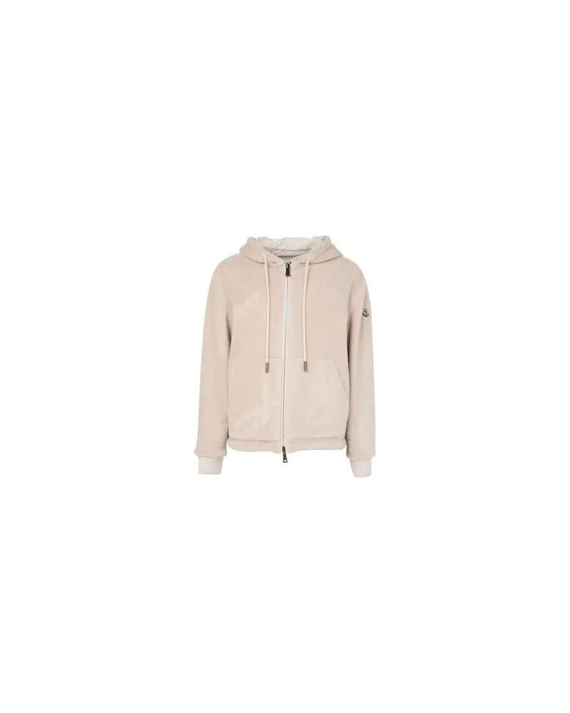 Moncler Zipped-up reversible jacket Beige