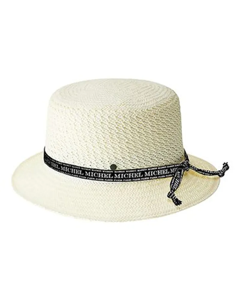 Maison Michel Bucket Hat Axel White