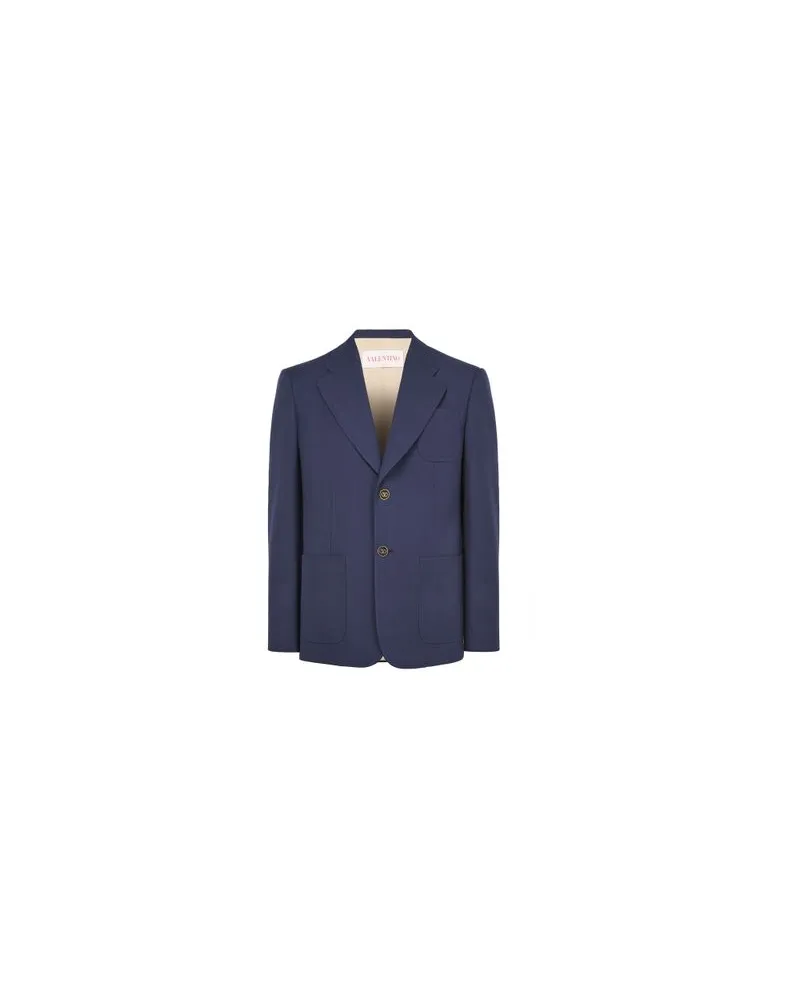 Valentino Garavani Einreihiger Blazer Blue