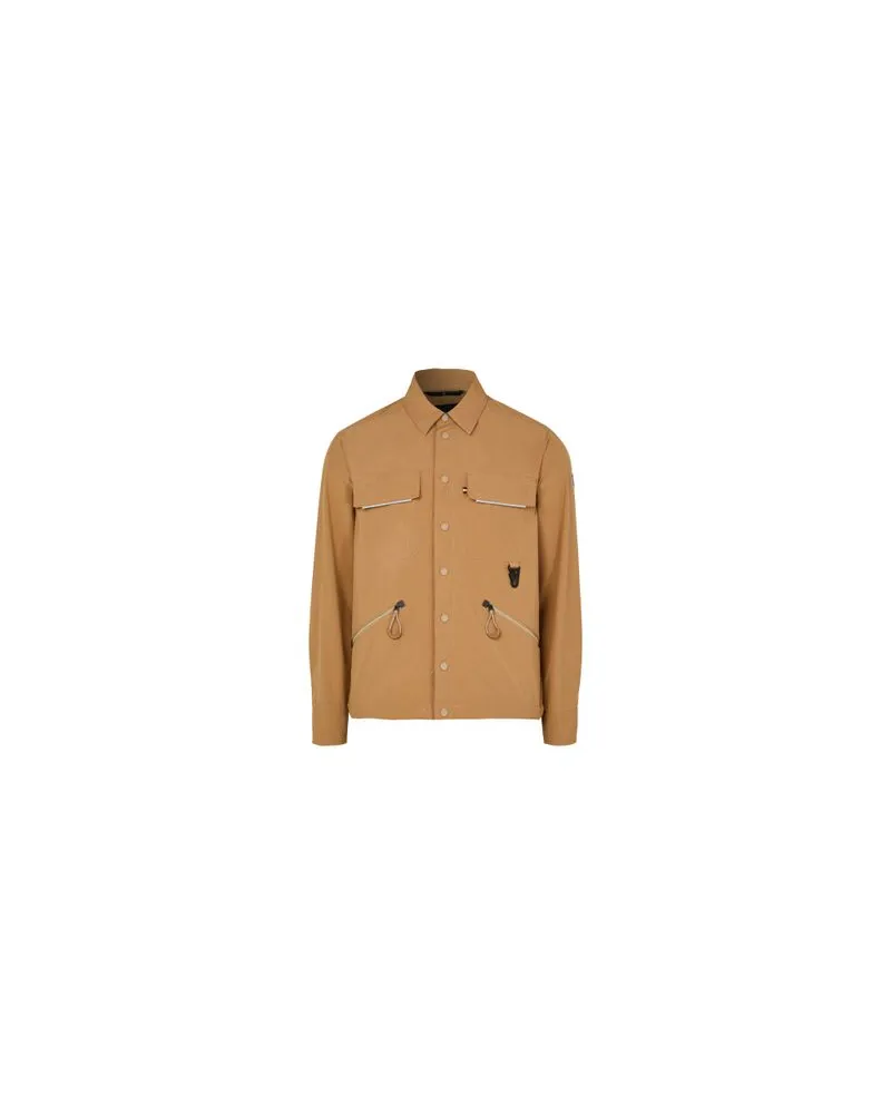 Moncler Zennor shirt jacket Brown