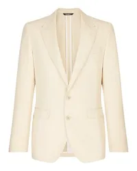 Dolce & Gabbana Einreihige Taormina-Jacke Off-white