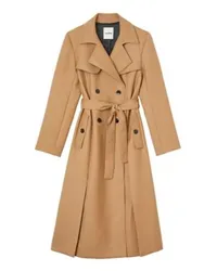 Sandro Langer Mantel im Trenchcoat-Stil White