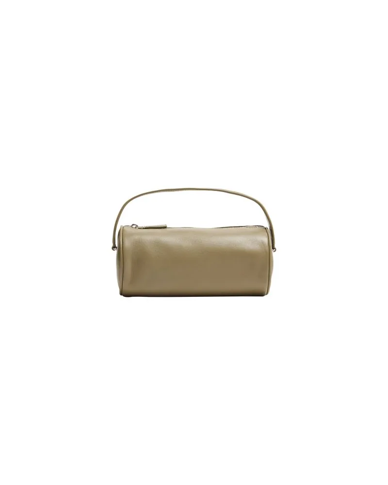 The Row Round 90'S handbag in leather Green