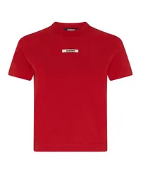 Jacquemus T-Shirt Gros Grain Red