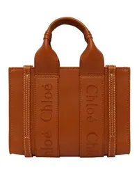 Chloé Mini-Cabas-Tasche Woody Brown