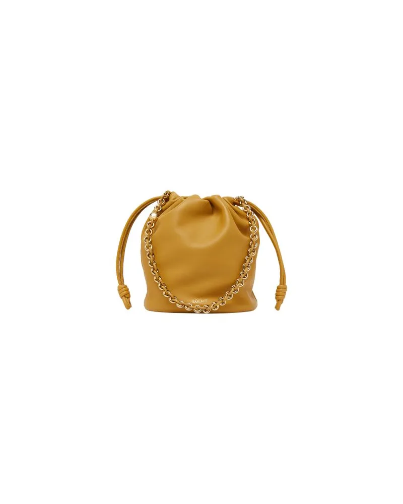 Loewe Flamenco Purse Bucket bag in mellow nappa lambskin Brown
