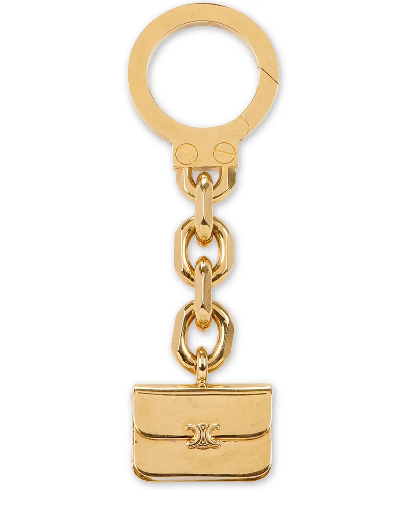 Celine Triomphe Taschenanhänger Gold