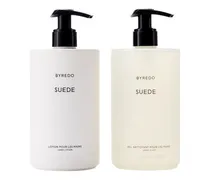 Geschenkset Handreinigungsgel und Handlotion Suede
