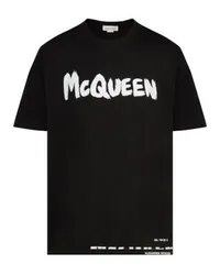 Alexander McQueen T-Shirt mit Logo Black