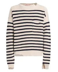 Marni Pullover im Marine-Stil White