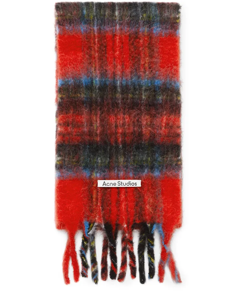 Acne Studios Schal aus Mohair Red