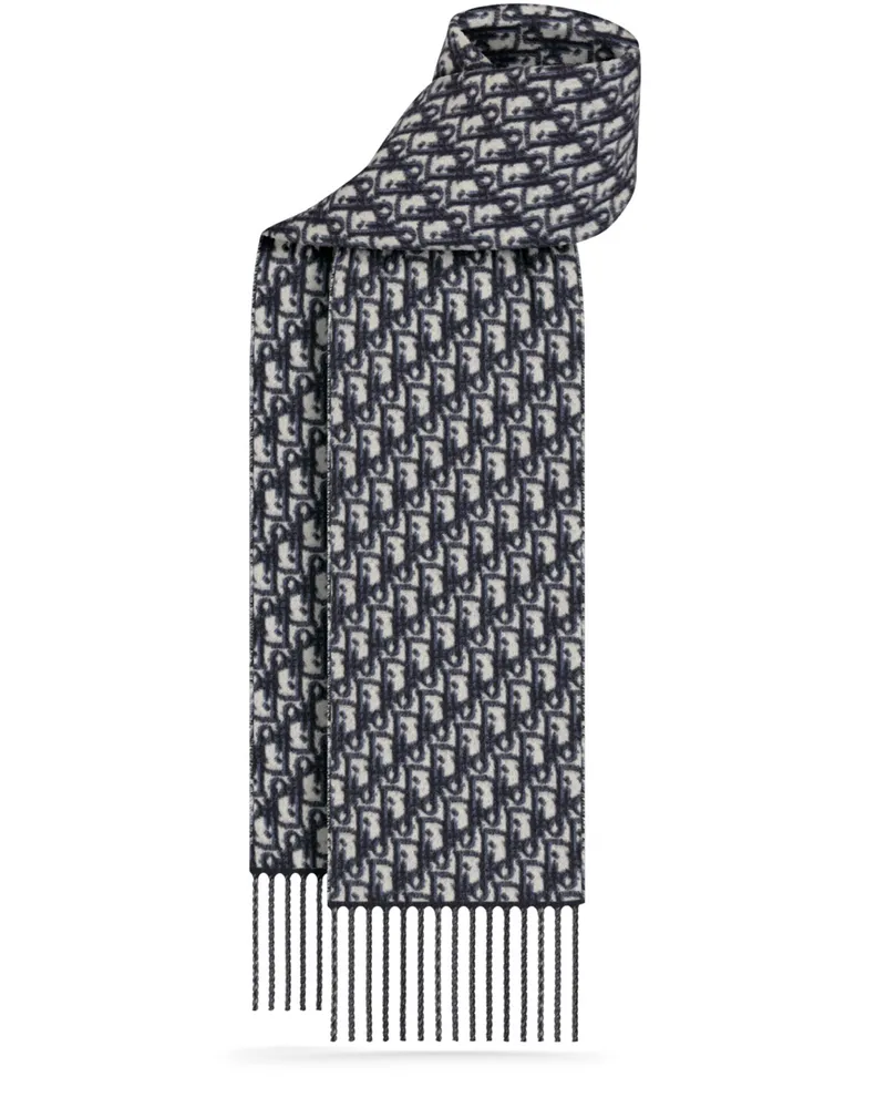 Dior Oblique Schal Blue