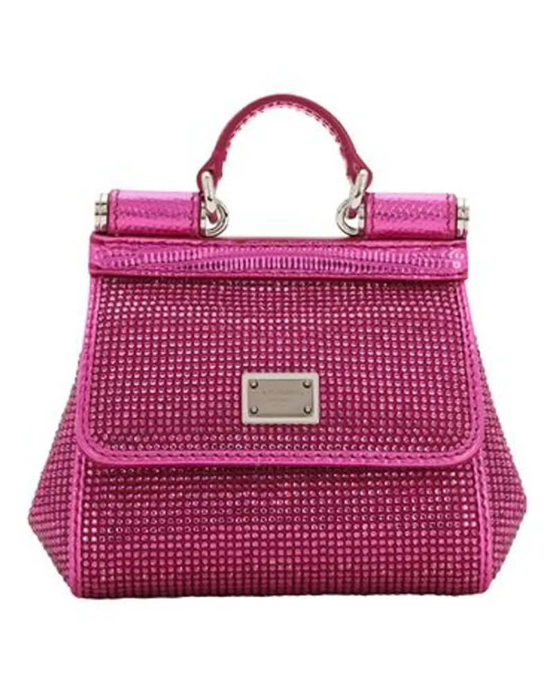 Dolce & Gabbana Mini-Handtasche Sicily Pink