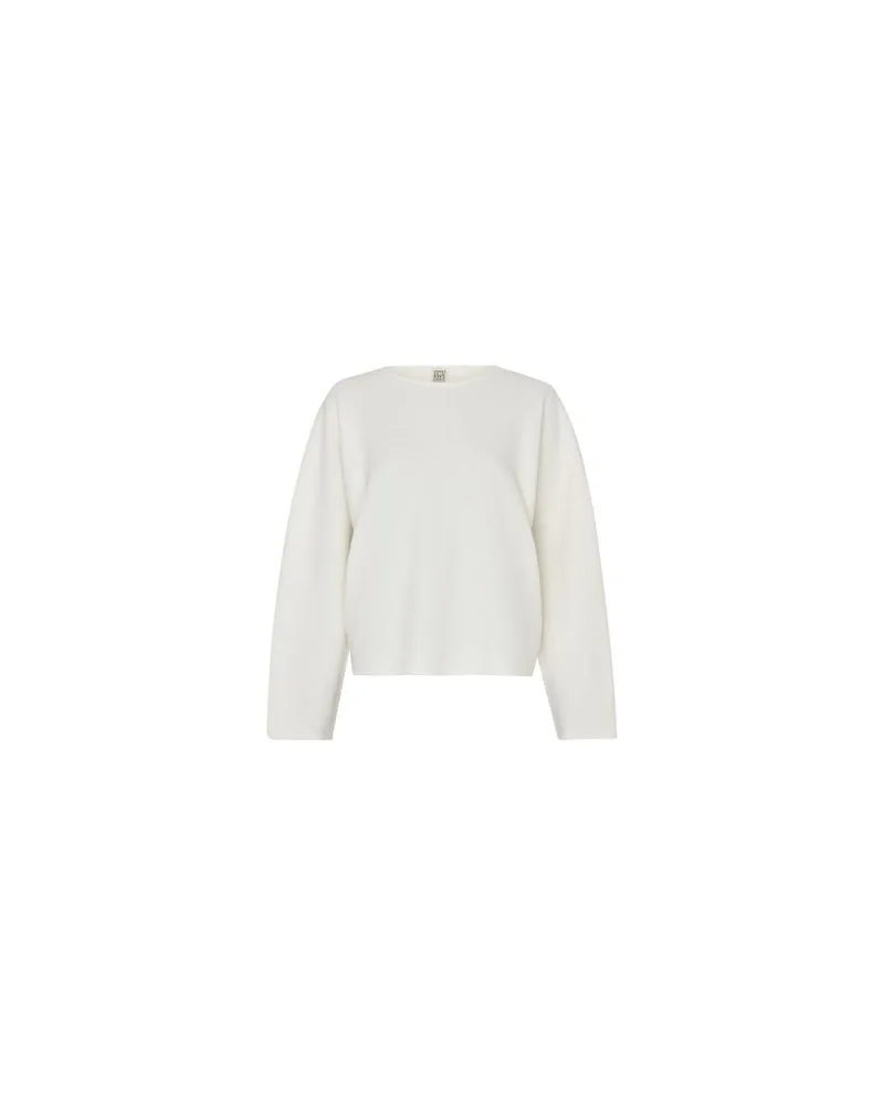 Totême Wolle Pullover Off-white