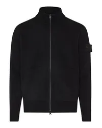 Stone Island Cardigan mit Reißverschluss Black