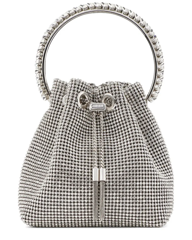 Jimmy Choo Tasche Bon Bon aus Satin mit Kristallen 