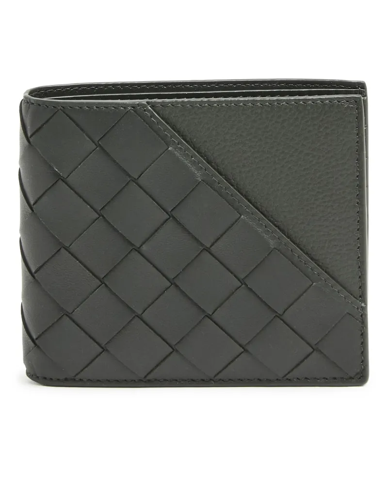 Bottega Veneta Brieftasche mit zwei Fächern Intrecciato Green