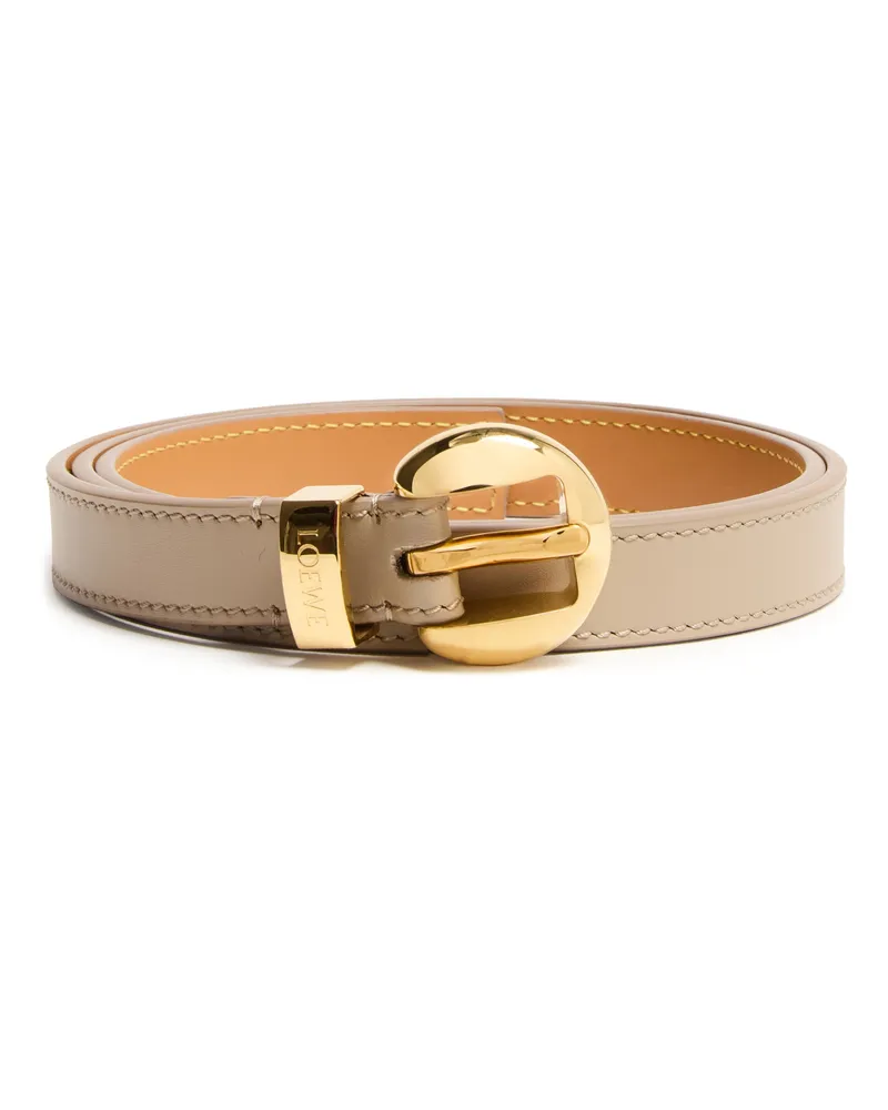 Loewe Gürtel Pebble aus glattem Kalbsleder Beige