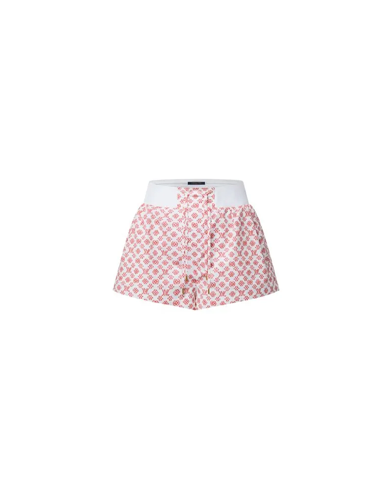 Louis Vuitton Minishorts mit 3D Monogram-Motiv Red