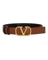 Valentino Garavani Gürtel V Logo H.20 Brown