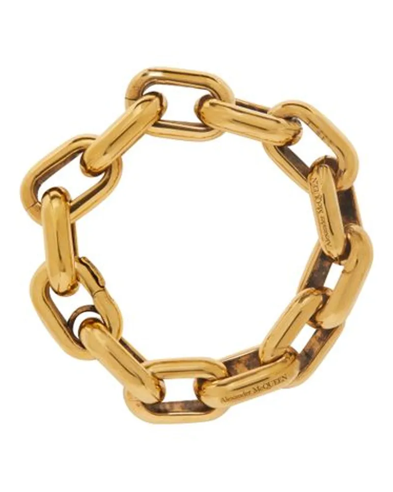 Alexander McQueen Kettenarmband The Peak Gold