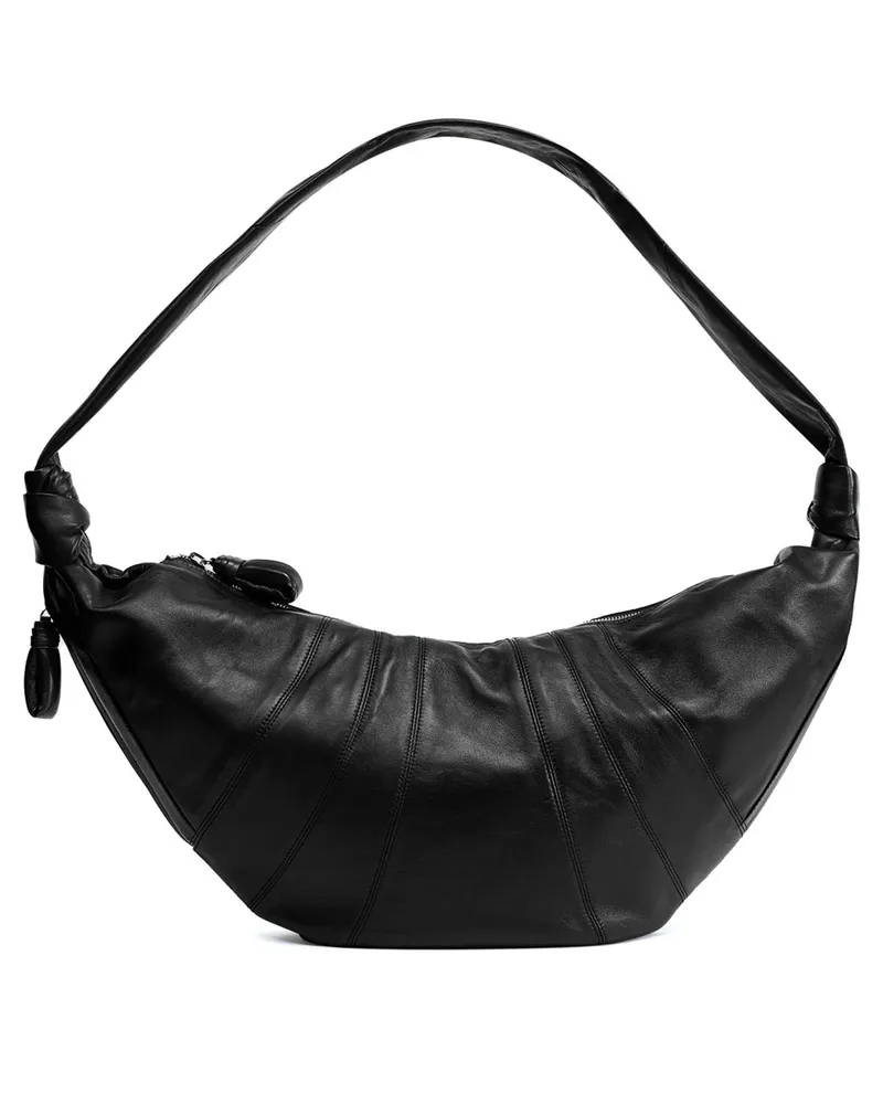 Christophe Lemaire GroÃŸe Tasche aus Glattleder Croissant 